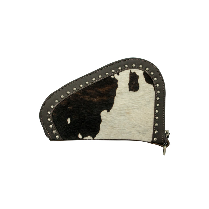 Padded Gun Case in pony with hair-on hide accent