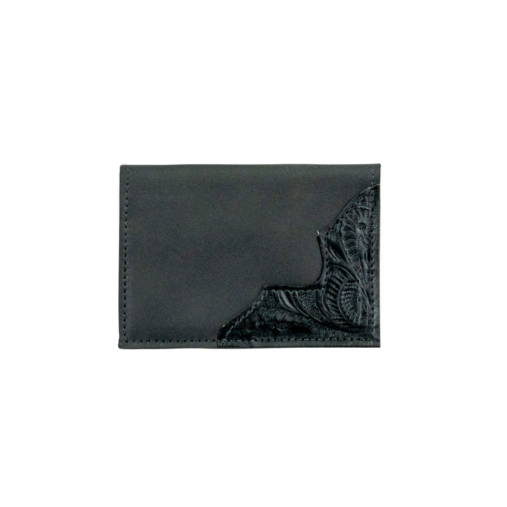 Classic Travel passport holder with hand tooled leather accents