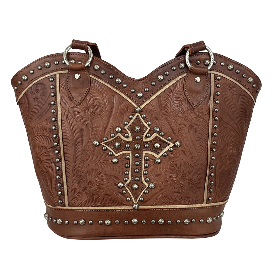 Boot Revival Zip-Top Tote with Conceal Carry Pocket on Back