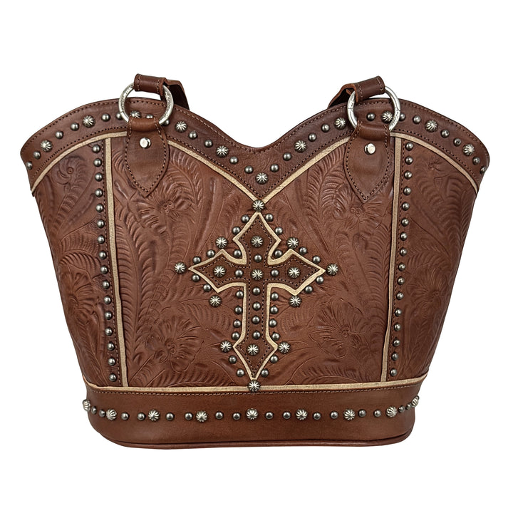 Boot Revival Zip-Top Tote with Conceal Carry Pocket on Back