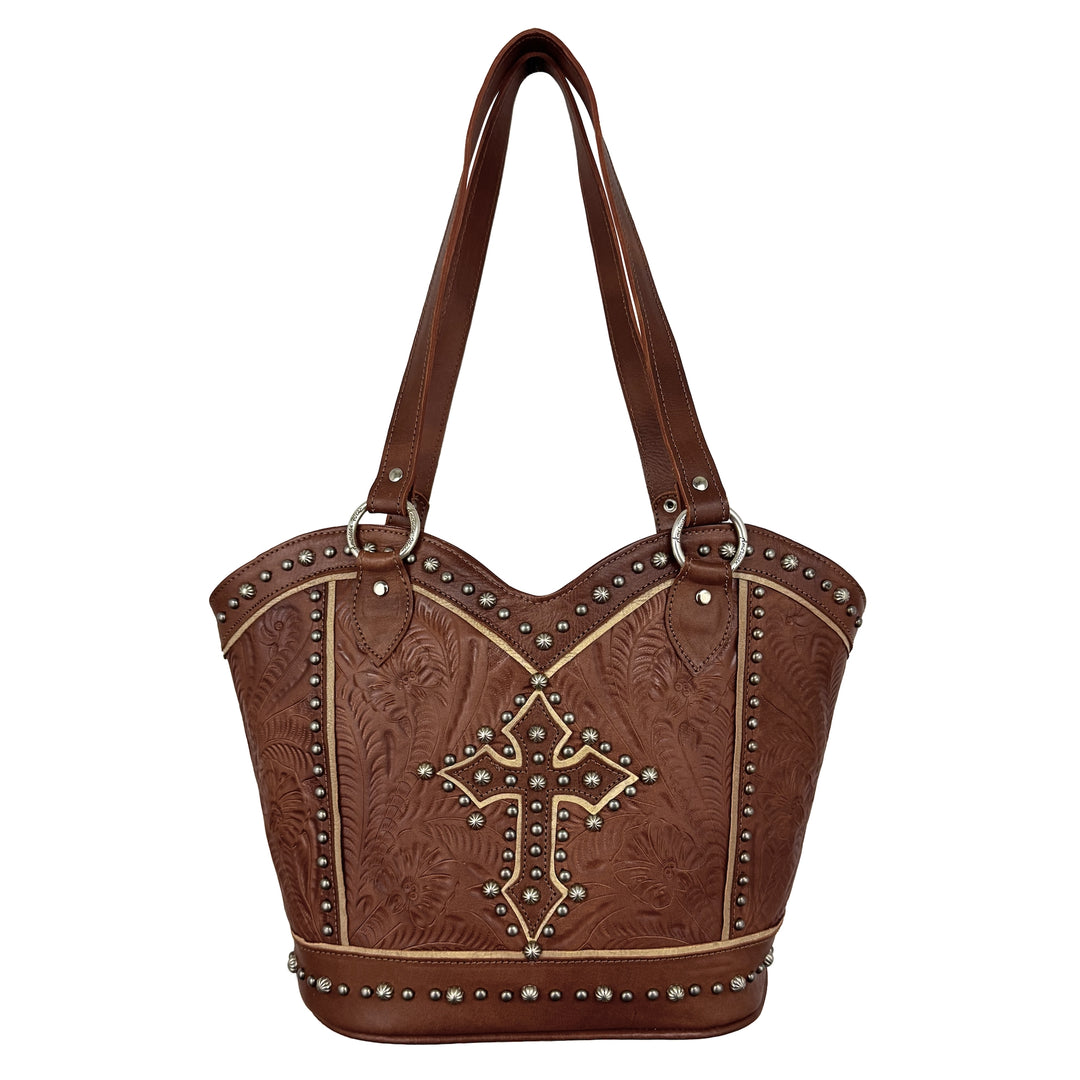 Boot Revival Zip-Top Tote with Conceal Carry Pocket on Back