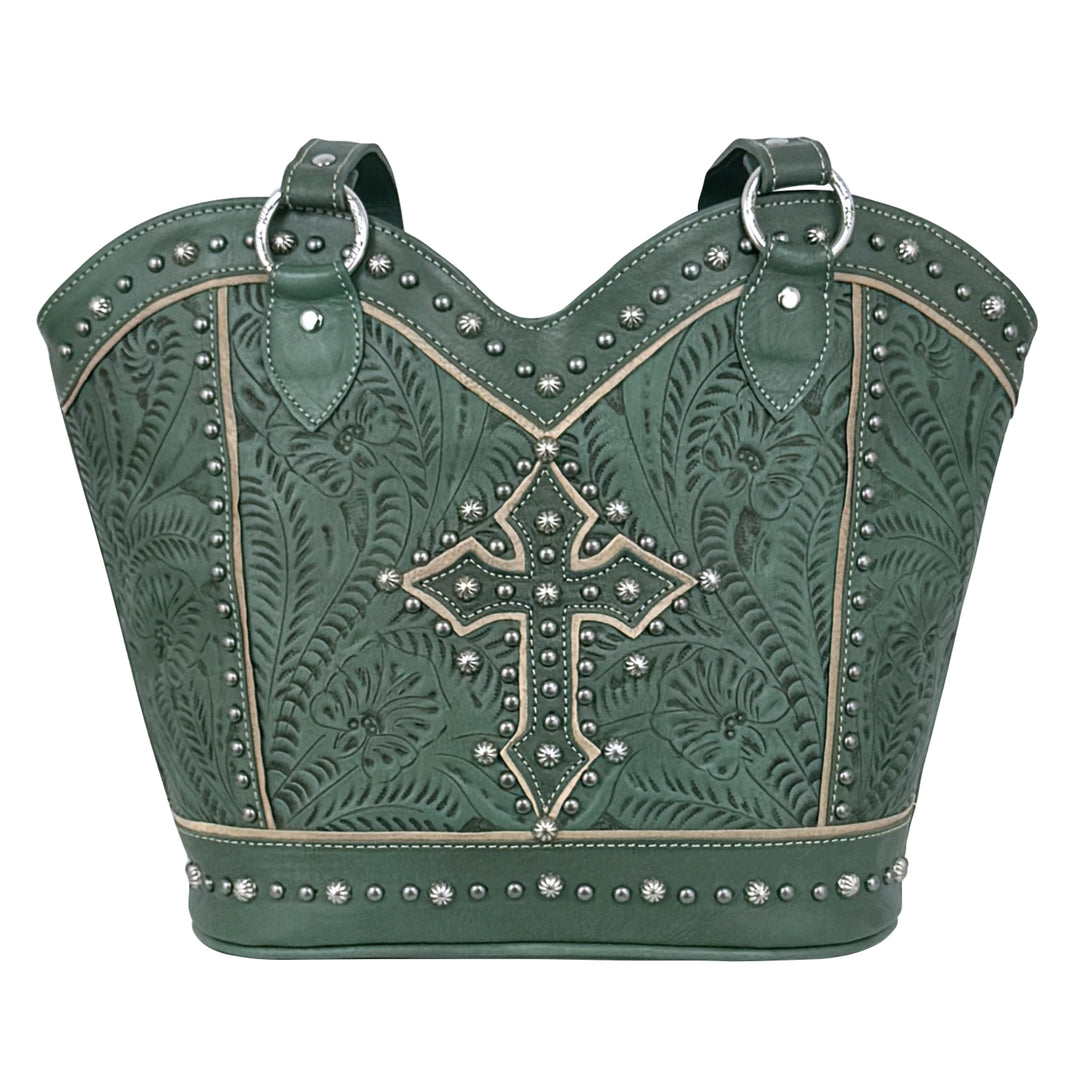Boot Revival Zip-Top Tote with Conceal Carry Pocket on Back