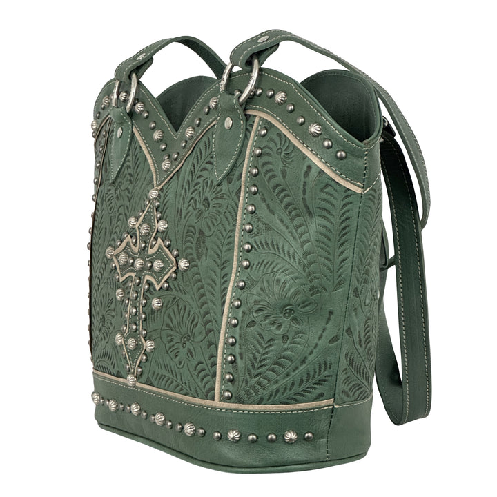 Boot Revival Zip-Top Tote with Conceal Carry Pocket on Back