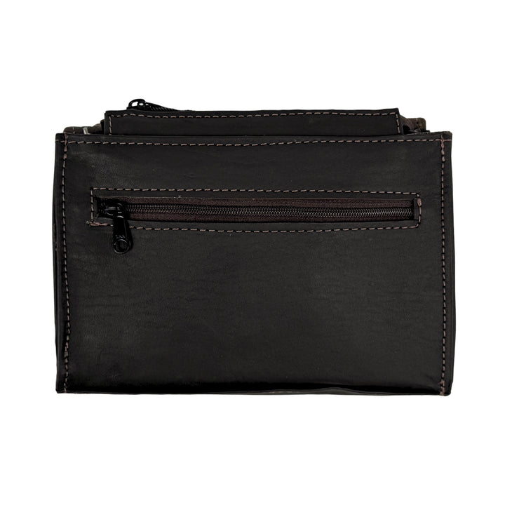 Croco Texas Two-Step Crossbody Bag/Wallet – Genuine Leather