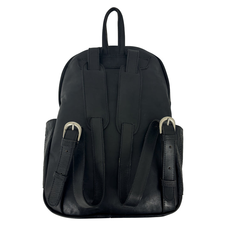 Back view of Classic Travel backpack in black