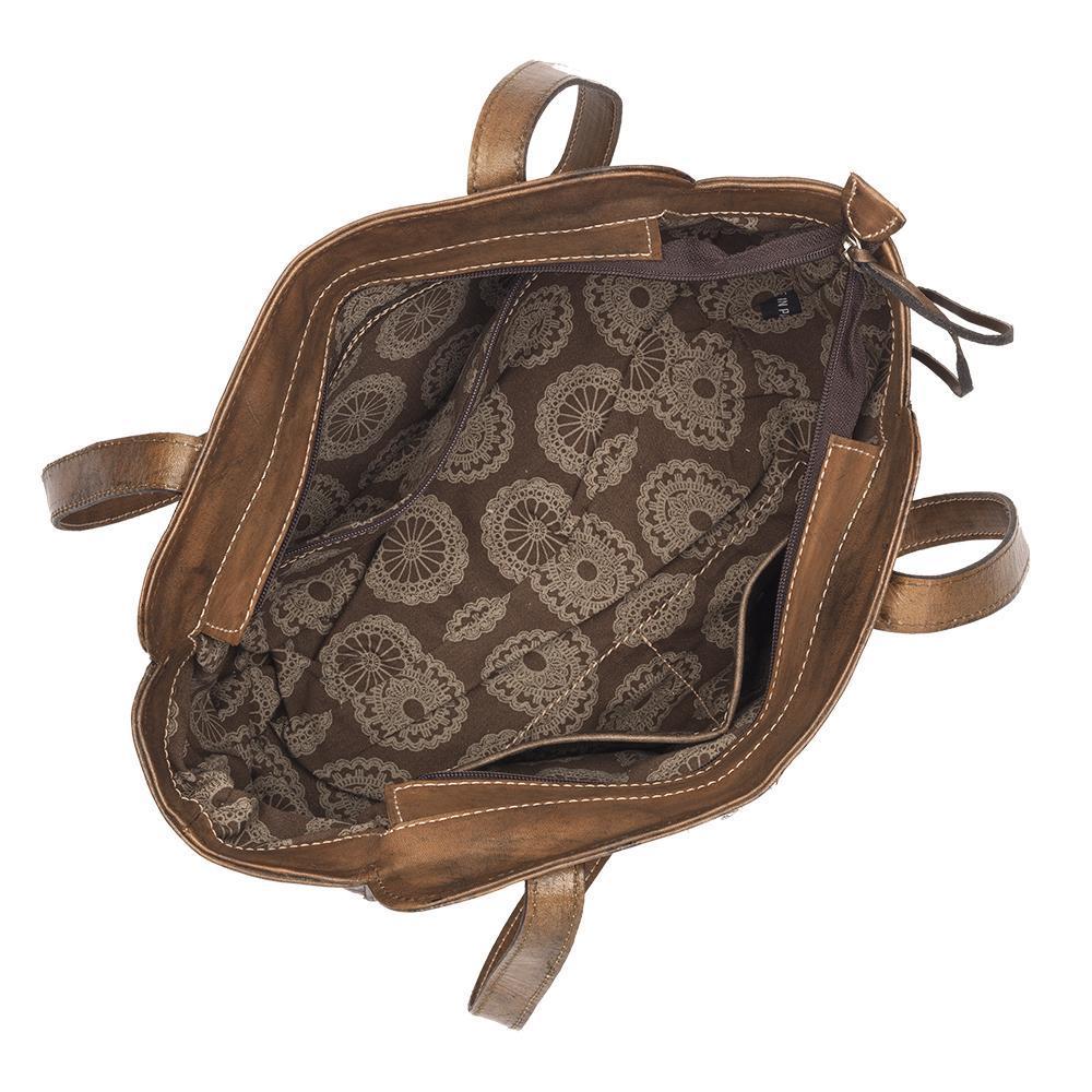 Inside view of Cow Town conceal carry tote