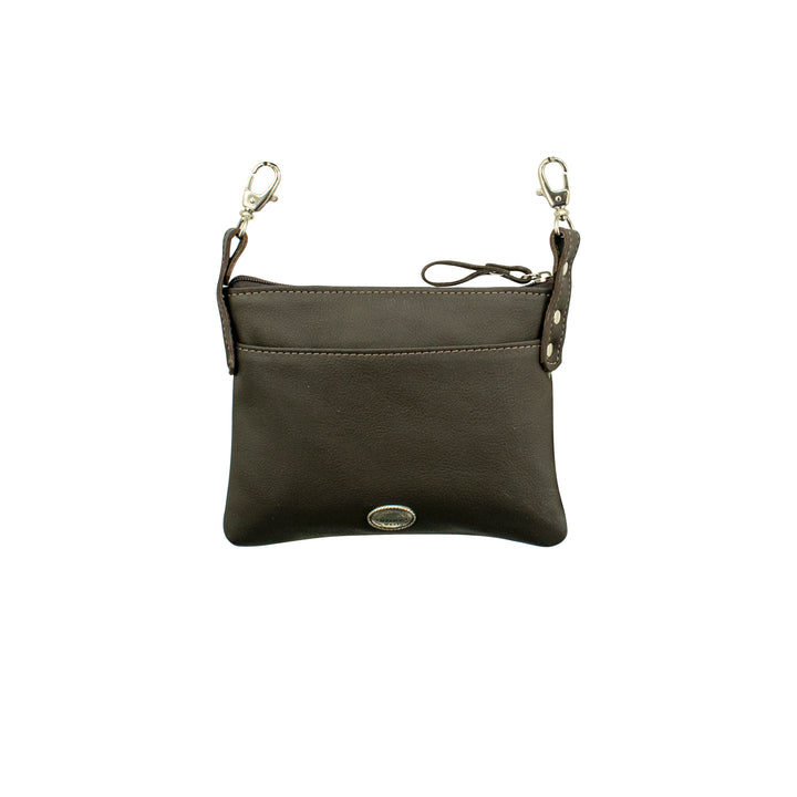 Back view of Cowtown crossbody bag/hip bag in pony