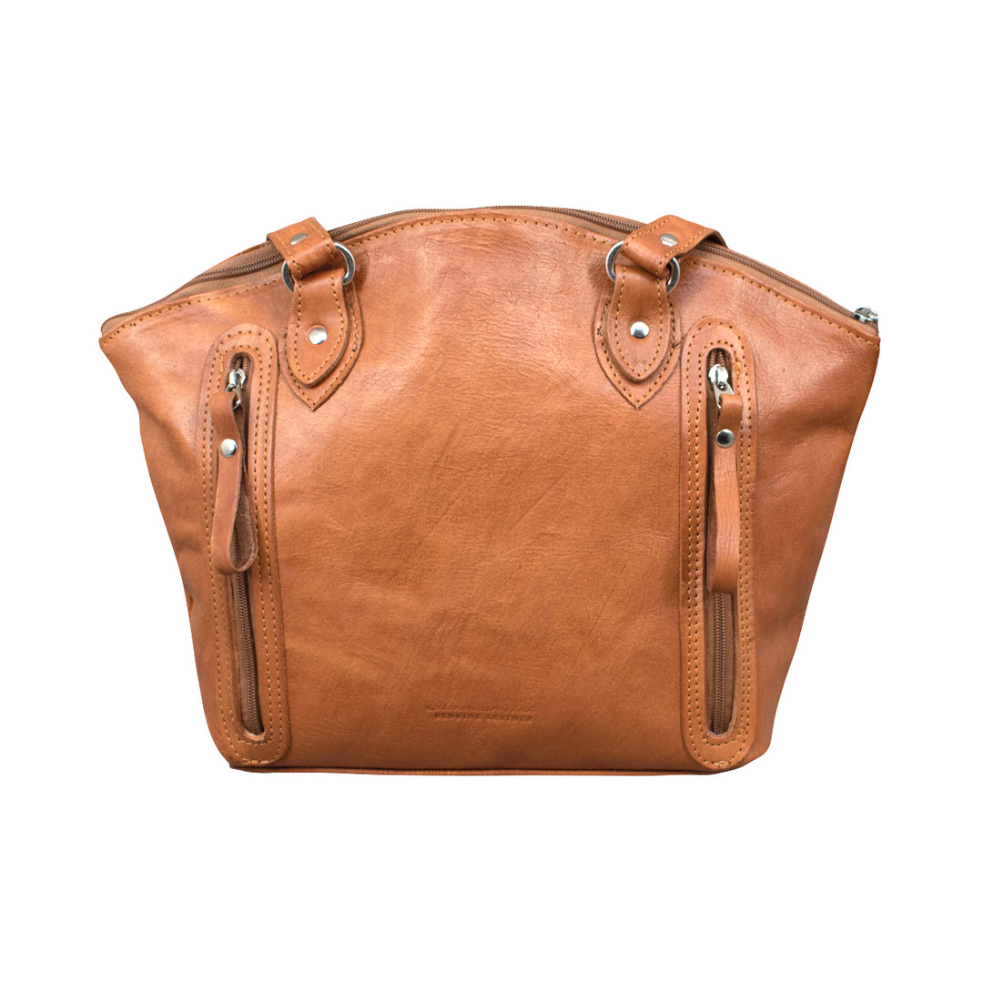 Back view of Harvest Moon Bucket conceal carry tote