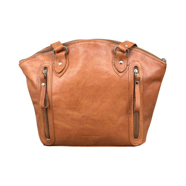 Back view of Harvest Moon Bucket conceal carry tote
