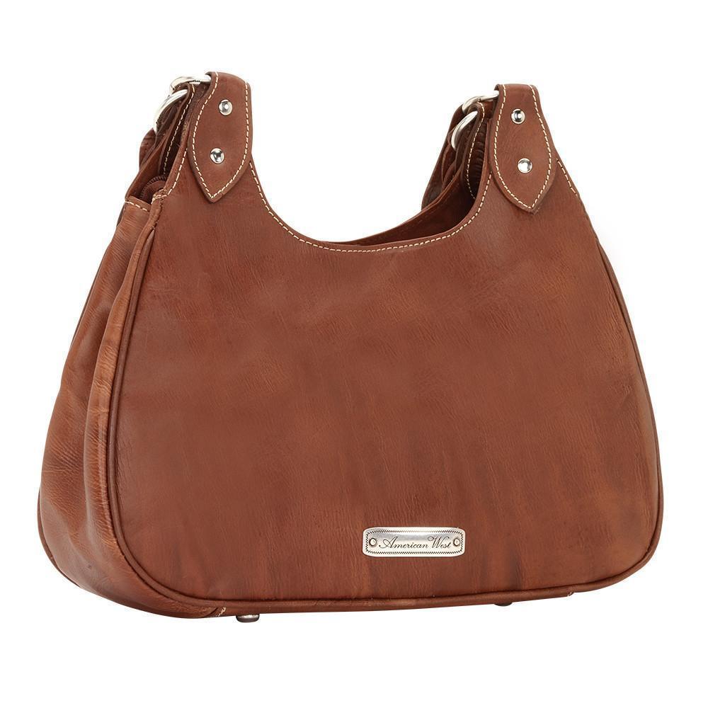 Back view of Lady Lace three compartment scoop tote