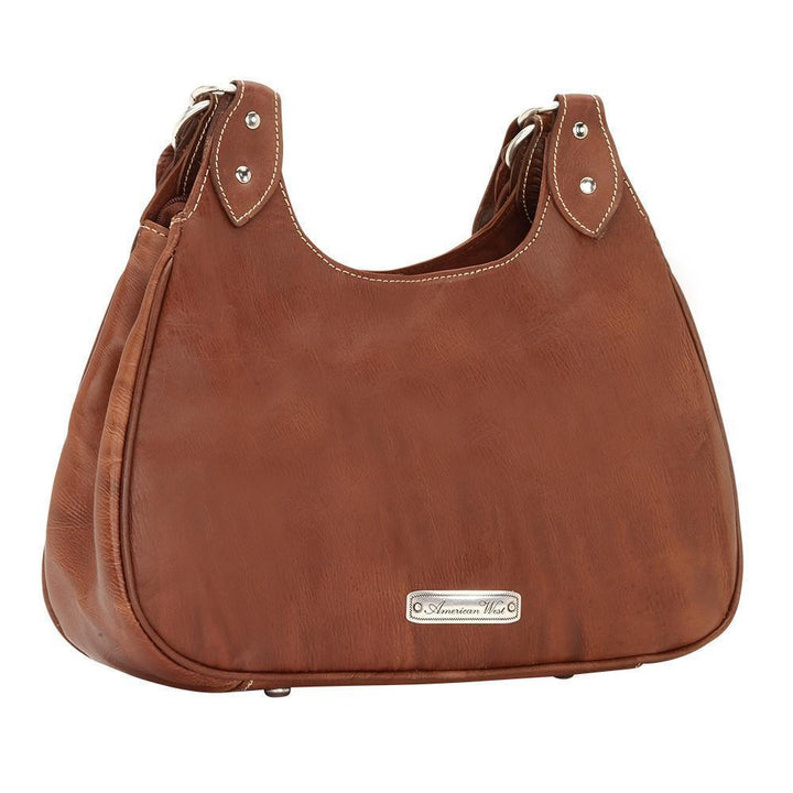 Back view of Lady Lace three compartment scoop tote